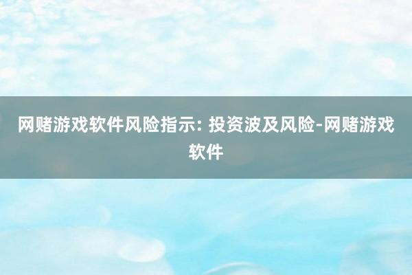 网赌游戏软件风险指示: 投资波及风险-网赌游戏软件