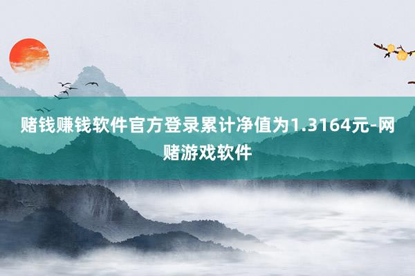 赌钱赚钱软件官方登录累计净值为1.3164元-网赌游戏软件