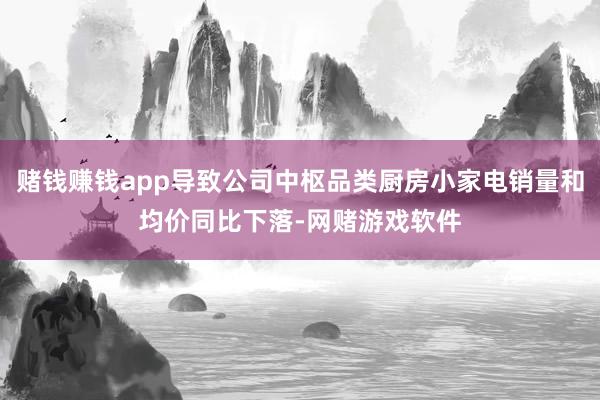 赌钱赚钱app导致公司中枢品类厨房小家电销量和均价同比下落-网赌游戏软件