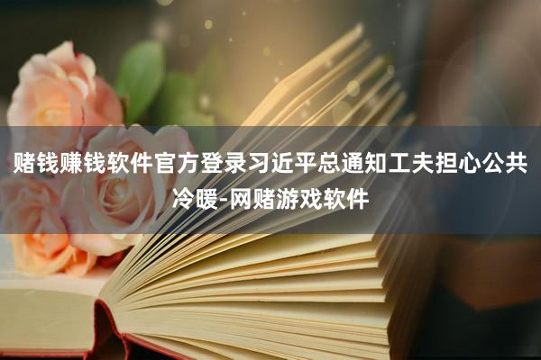 赌钱赚钱软件官方登录习近平总通知工夫担心公共冷暖-网赌游戏软件