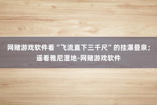 网赌游戏软件看“飞流直下三千尺”的挂瀑叠泉；遥看雅尼湿地-网赌游戏软件