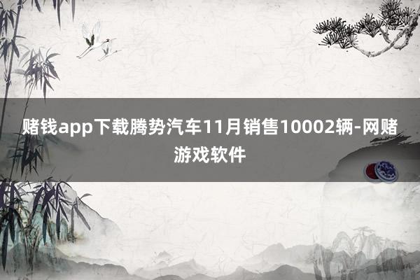 赌钱app下载腾势汽车11月销售10002辆-网赌游戏软件