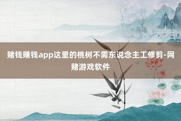 赌钱赚钱app这里的桃树不需东说念主工修剪-网赌游戏软件
