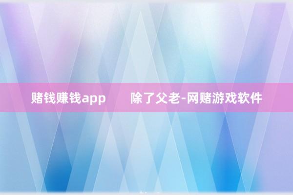 赌钱赚钱app       除了父老-网赌游戏软件
