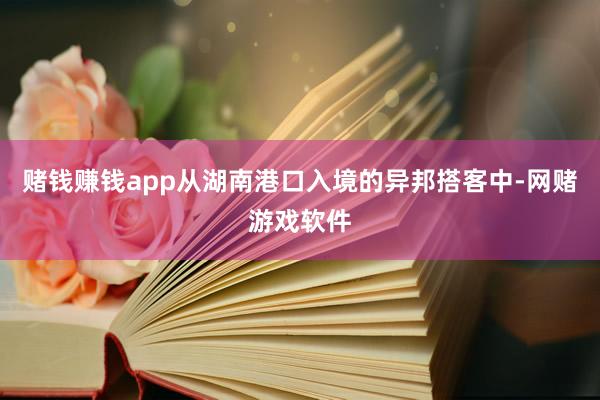 赌钱赚钱app从湖南港口入境的异邦搭客中-网赌游戏软件