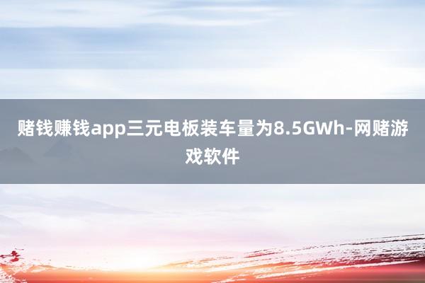 赌钱赚钱app三元电板装车量为8.5GWh-网赌游戏软件