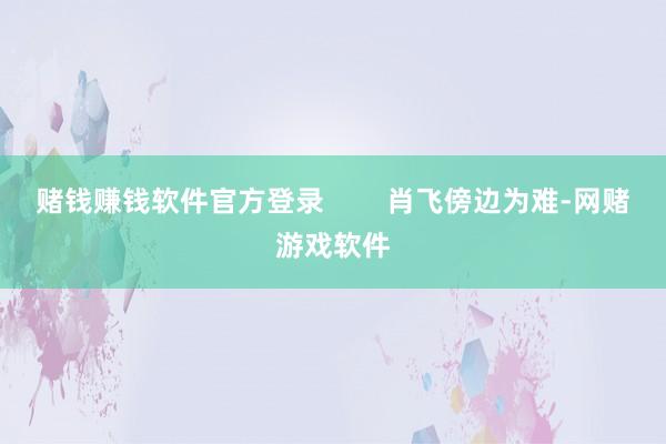 赌钱赚钱软件官方登录        肖飞傍边为难-网赌游戏软件