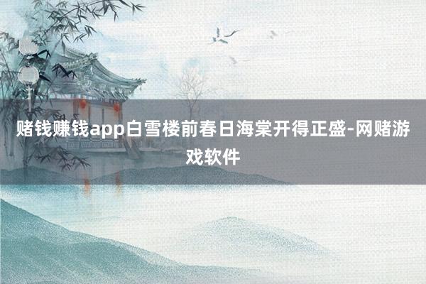 赌钱赚钱app白雪楼前春日海棠开得正盛-网赌游戏软件