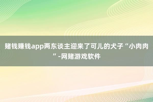 赌钱赚钱app两东谈主迎来了可儿的犬子“小肉肉”-网赌游戏软件