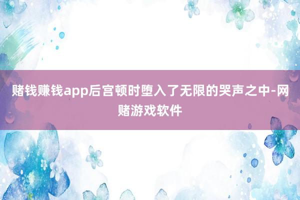 赌钱赚钱app后宫顿时堕入了无限的哭声之中-网赌游戏软件