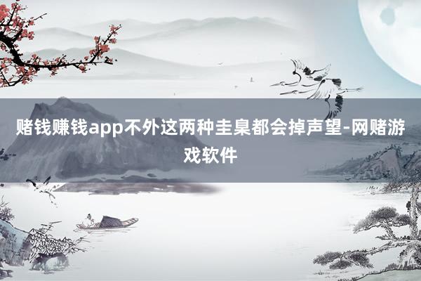 赌钱赚钱app不外这两种圭臬都会掉声望-网赌游戏软件