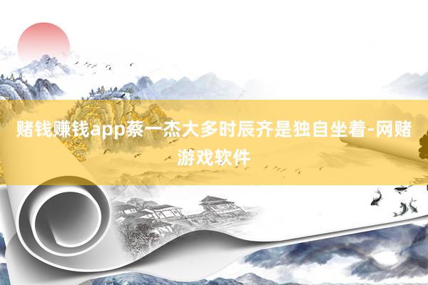 赌钱赚钱app蔡一杰大多时辰齐是独自坐着-网赌游戏软件