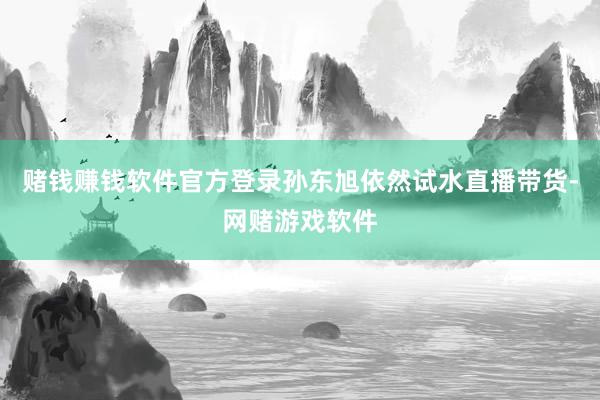 赌钱赚钱软件官方登录孙东旭依然试水直播带货-网赌游戏软件